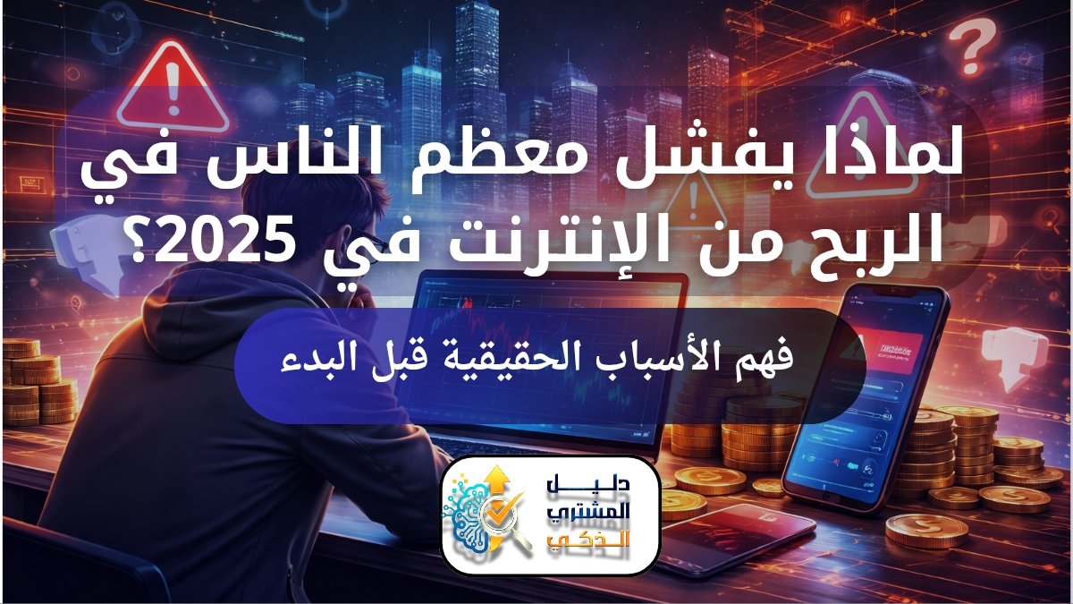 لماذا يفشل معظم الناس في الربح من الإنترنت في 2025؟ فهم الأسباب الحقيقية قبل البدء