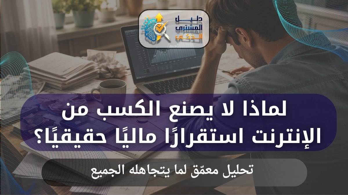 لماذا لا يصنع الكسب من الإنترنت استقرارًا ماليًا حقيقيًا؟ تحليل معمّق لما يتجاهله الجميع
