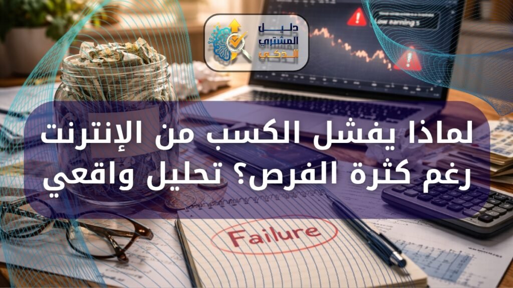 لماذا يفشل الكسب من الإنترنت رغم كثرة الفرص؟ تحليل واقعي
