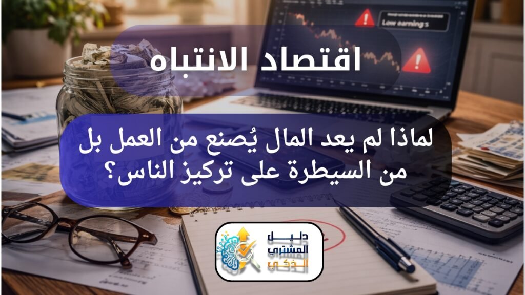اقتصاد الانتباه: لماذا لم يعد المال يُصنع من العمل بل من السيطرة على تركيز الناس؟